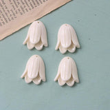 10 PCS Resin Tulip Flower Charms Pendant for DIY Jewelry Making