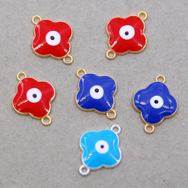 50pcs Evil Eye Charms Pendants for Jewelry Making DIY Accessories