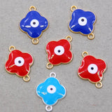 50pcs Evil Eye Charms Pendants for Jewelry Making DIY Accessories