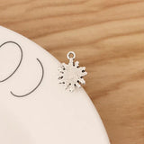 50 Tibetan Silver Sun Flower Charms Pendants DIY Bracelet Earring Jewellery