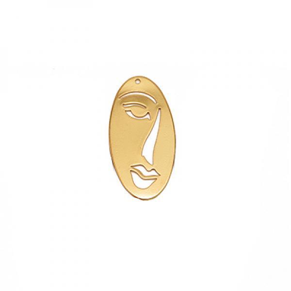 Exaggerated Face Contour Earrings Pendant DIY