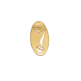 Exaggerated Face Contour Earrings Pendant DIY