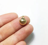 20pcs 9mm Sea Shell Zinc Alloy Jewelry DIY 2 Colors