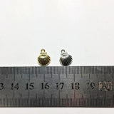 20pcs 9mm Sea Shell Zinc Alloy Jewelry DIY 2 Colors