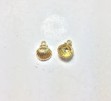 20pcs 9mm Sea Shell Zinc Alloy Jewelry DIY 2 Colors
