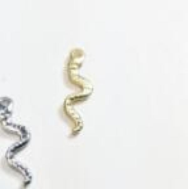 20pcs 16mm Tiny Snake DIY Charms Pendant Necklace Earring Bracelet