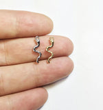 20pcs 16mm Tiny Snake DIY Charms Pendant Necklace Earring Bracelet