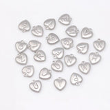 Stainless Steel A-Z Initial Letter Pendants DIY Charms Necklace Jewelry