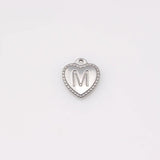 Stainless Steel A-Z Initial Letter Pendants DIY Charms Necklace Jewelry
