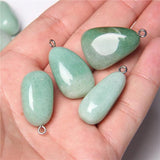 5PCS Natural Stone Charms Agat Random Shape Gem Amethysts Pendant