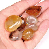 5PCS Natural Stone Charms Agat Random Shape Gem Amethysts Pendant