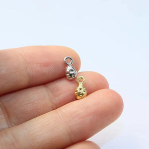 20pcs Mini Drop Bee Charms Pendant Jewelry DIY Necklace Bracelet Earrings