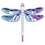 3Pcs Zircon Dragonfly Charms Insect Pendant DIY Jewelry Making