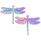 3Pcs Zircon Dragonfly Charms Insect Pendant DIY Jewelry Making