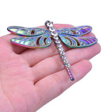 3Pcs Zircon Dragonfly Charms Insect Pendant DIY Jewelry Making