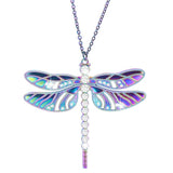 3Pcs Zircon Dragonfly Charms Insect Pendant DIY Jewelry Making
