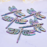 3Pcs Zircon Dragonfly Charms Insect Pendant DIY Jewelry Making