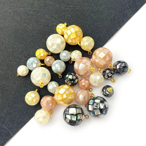 Natural Sea Shell Pendant DIY Charm Making Beads Necklace Earrings
