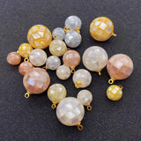 Natural Sea Shell Pendant DIY Charm Making Beads Necklace Earrings