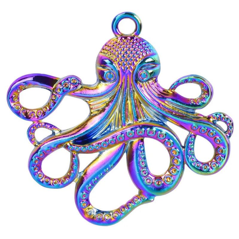 3Pcs Ocean Big Octopus Charms for Jewelry Making
