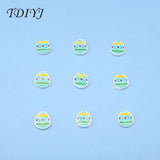 20pcs Easter Egg Floating Charms for Living Glass Memory Locket