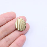 10pcs StainlessSteel Leaves Coin Charm Pendant DIY Necklace Earrings