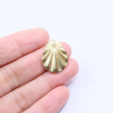10pcs StainlessSteel Leaves Coin Charm Pendant DIY Necklace Earrings