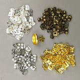100 PCS Earring Studs Backs Butterfly Stopper Scrolls Ear Post Nuts DIY Jewelry