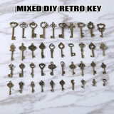 40 Vintage Antique Skeleton Keys Pendant DIY Jewelry Finding