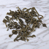 40 Vintage Antique Skeleton Keys Pendant DIY Jewelry Finding