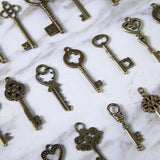 40 Vintage Antique Skeleton Keys Pendant DIY Jewelry Finding