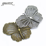 2pcs Vintage Butterfly Alloy Charms Pendant for Jewelry Making 68*46mm