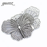 2pcs Vintage Butterfly Alloy Charms Pendant for Jewelry Making 68*46mm