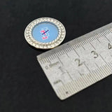 Alloy Round Oil Sealing Sticker Letter Pendant Charm Jewelry