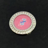 Alloy Round Oil Sealing Sticker Letter Pendant Charm Jewelry