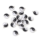 20Pcs Alloy Enamel Pendants Charms for DIY Jewelry Making 21x18x2mm
