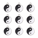 20Pcs Alloy Enamel Pendants Charms for DIY Jewelry Making 21x18x2mm