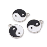20Pcs Alloy Enamel Pendants Charms for DIY Jewelry Making 21x18x2mm