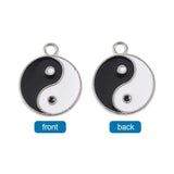 20Pcs Alloy Enamel Pendants Charms for DIY Jewelry Making 21x18x2mm