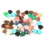 Natural Stone Water Drop Pendants Pink Tiger Eye Charms 20*6 mm