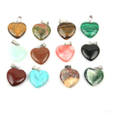 Natural Stone Water Drop Pendants Pink Tiger Eye Charms 20*6 mm