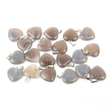Natural Stone Water Drop Pendants Pink Tiger Eye Charms 20*6 mm