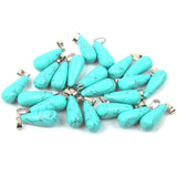 Water Drop Opal/Malachite Pendant for Jewelry Making