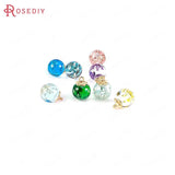 10pcs 16mm Resin & Dried Flower Ball Beads Charms Pendants DIY Jewelry Findings