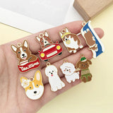 26PCS Enamel Dog Charms for Jewelry Making Crafting