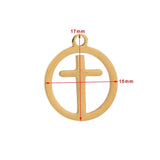 10pcs Stainless Steel Hollow Flower Cross Charm Pendants DIY Jewelry Making