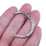 10Pcs Tibetan Silver Crescent Moon Charms Pendant for DIY Jewelry Making