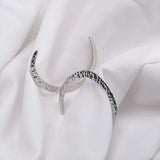 10Pcs Tibetan Silver Crescent Moon Charms Pendant for DIY Jewelry Making