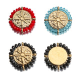 2Pcs Stainless Steel North Star Pendant Crystal Charms for DIY Necklace
