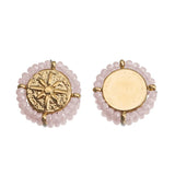 2Pcs Stainless Steel North Star Pendant Crystal Charms for DIY Necklace